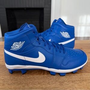 Air Jordan 1 Retro MCS Baseball Cleats - Game Royal - Mens Size 13 - AV5354-401